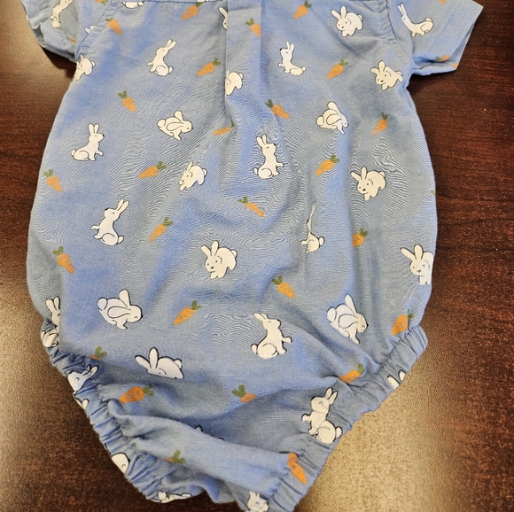 Adorable onepiece with bunnies and carrots by Button amd Thread - Picture 2 of 3